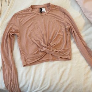 Long sleeve crop top